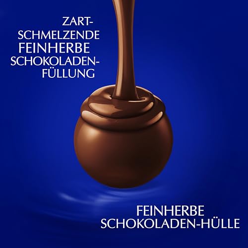 Lindt LINDOR Schokoladen Kugeln feinherb | 1 kg Beutel, wiederverschließbar | ca. 80 Kugeln dunkle | Großpackung, Pralinen-Geschenk, Schokoladengeschenk