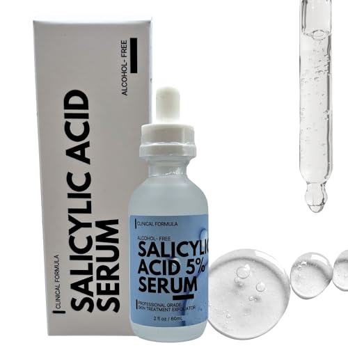 5% Salicylic Acid Serum Solution 2 fl oz. Two Ingredient Formula, Unscented