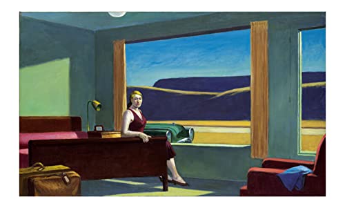 Affiche encadrée Edward Hopper Western Motel tableau mat salon déco chambre petit