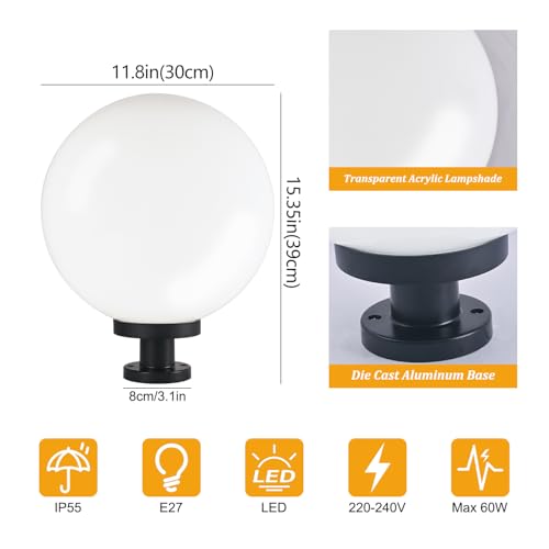 Lampe de table externe pour sécuriser une clôture ou un pont sombre - 8