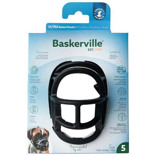 Baskerville Muzzles, Ultra Maulkorb für Hunde, 0,5 kg, 5 Stück
