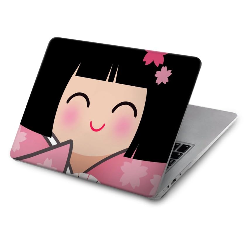 Housse MacBook Air 13 antichoc design poupée Hina Kimono