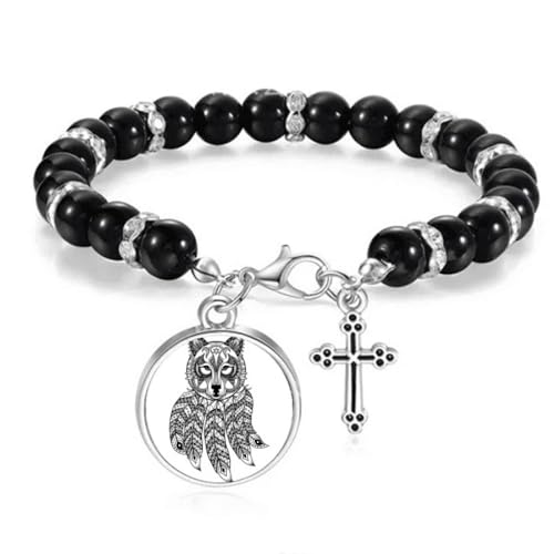 Pulsera de cuentas de mapache para niños: joyería bohemia ideal para el colegio y juegos
