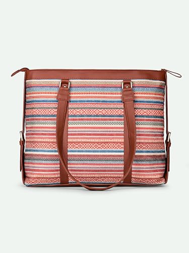 Image of ZOUK Office Bag | Stylish Bags for Office Use | Laptop Bag 15.6 inch | Stylish Tote for Office Use | Purse for Women | Vegan Leather Handbag | Daily & Travel Use