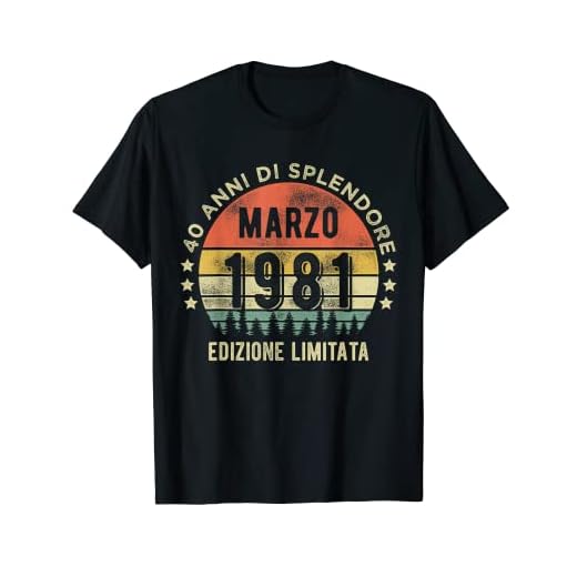 Vintage marzo 1981 40 años regalos 40º cumpleaños Camiseta