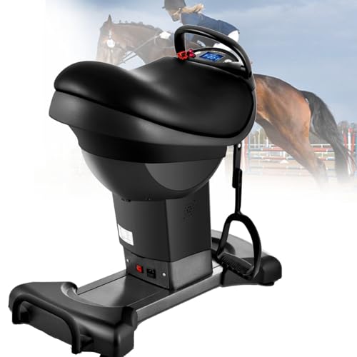 Image of Electric Horse Riding Machine, Equestrian Simulation Trainer, Electric Abdominal Gym for Gym, Home(Black)(Black)(Black)
