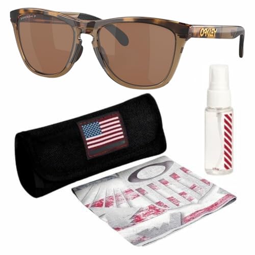 Oakley OO9284 FROGSKINS RANGE – Polarized/Non-Polarized - Round Sunglasses with Official Eyewear Kit Bundle