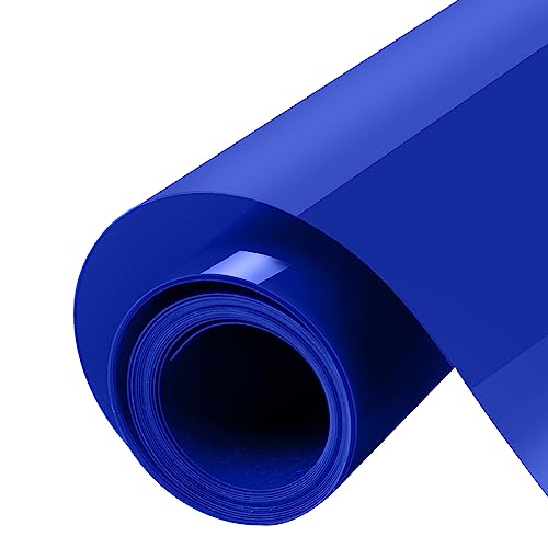 Image of HTVRONT Puff Vinyl Heat Transfer - 10 inch x 6ft Blue Iron on Vinyl Roll for T Shirts, 3D Puff HTV Heat Transfer Vinyl Compatible with Cricut Cutting Machine- Easy to Cut & Weed & Transfer (Royal Blue)
