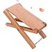 WEHOLY Fußhocker Gitarrenfußhocker Holzgitarrenfußhocker Faltbar Verstellbarer Gitarrenfußhocker Für Gitarrenspieler Zubehör Pedalständer Holzfarbe
