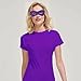 Purple Super Hero Fabric Mask - 2.87