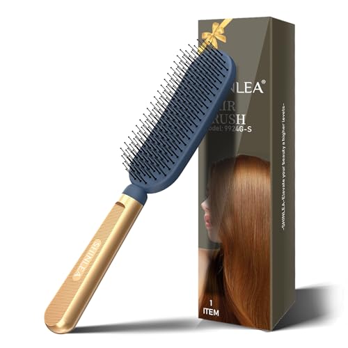 SHINLEA Detangler Hair Brush For Wet & Dry Hair, Blow-Drying Styling Hairbrush for Women, Men, kids, Reduces Breakage, Eliminates Knots, Ball Tipped Bristles Hairbrush