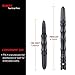 tactical survival pen,OUMAX Professional Defender pen with Tungsten Steel Glass Breaker,Wrench,Screwdriver,1Inch ruler,Bottle Opener, BallPoint Pen and Flash Light, Free Refills (2-Pack) Batteries