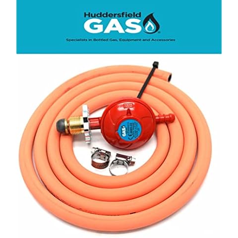 HG Hand Wheel Propane Regulator 2m Hose Kit Fits Red Calor Gas & Flogas Cylinder Cover