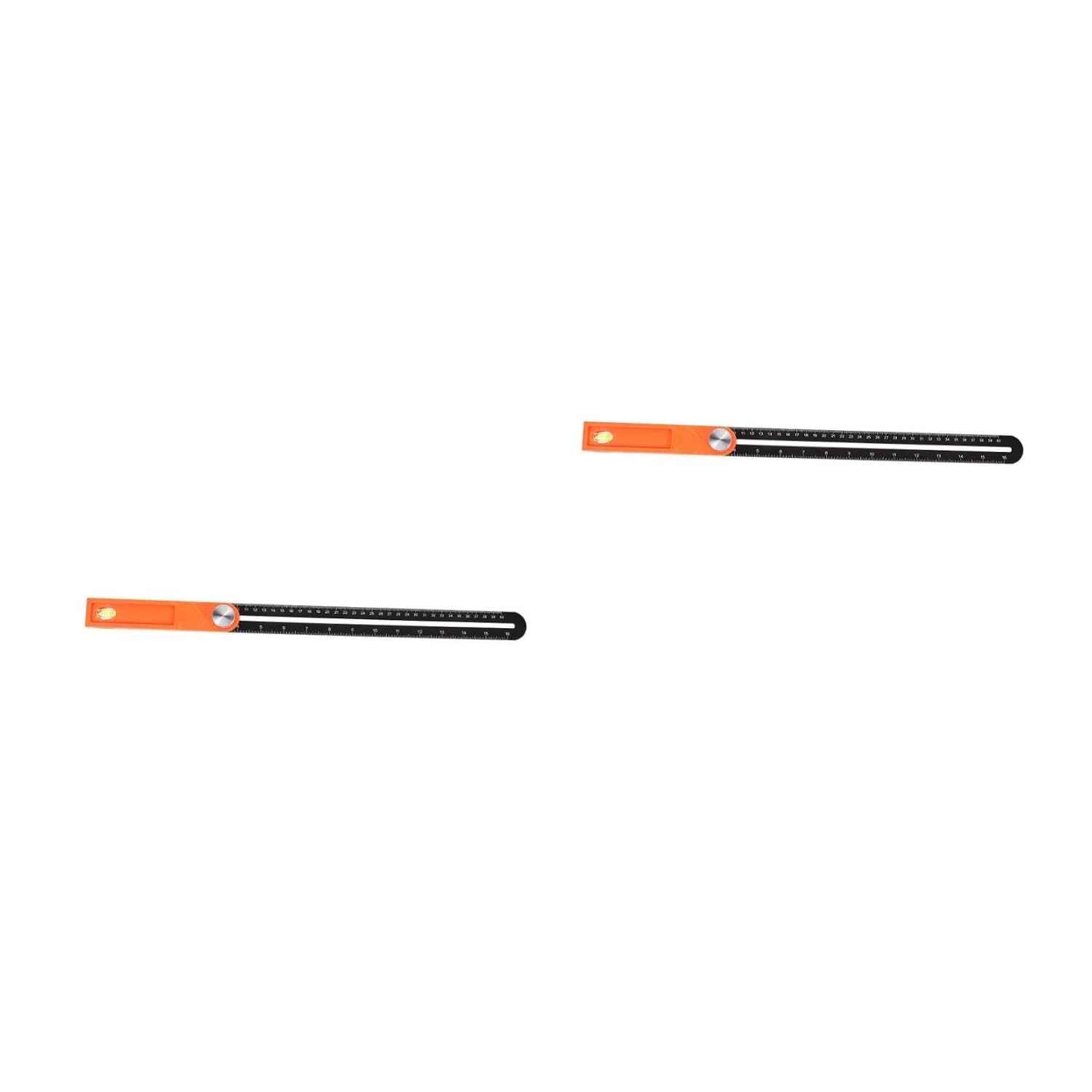 Balacoo 2pcs -Shape Woodworking Ruler for Measuring Angles Lightweight Engineer Square Tool for Carpentry and Mechanical Applications