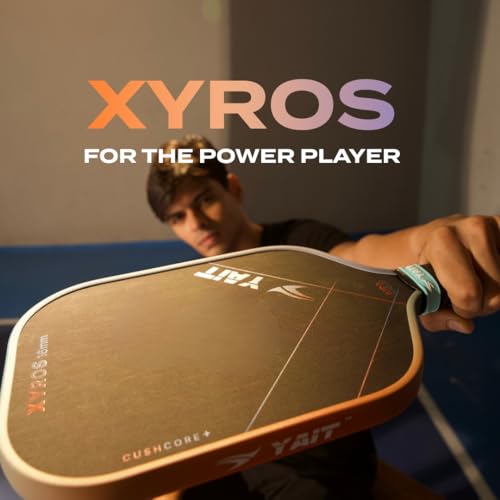 Image of Sports Xyros Foam Pickleball Paddle | 14mm Full Foam Pickle Ball Racket | 1 Year Warranty | CushCore+ Tech|4 Layer Japanese Toray T700 Carbon |AIPA Approved of USAPA Standards| Cover Bag Included