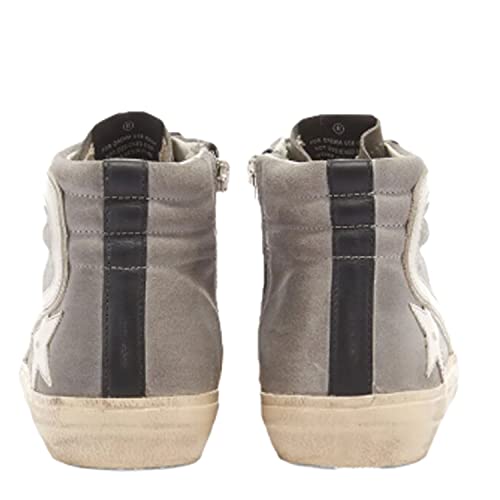 Golden Goose Slide Waxed Suede Upper Leather Star and List Laminated Wave Womens Distressed Sneakers4