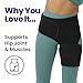 Hip Brace Thigh Compression Sleeve | Hip Sciatica Pain Relief Device Brace | Hamstring & Groin Compression Sleeve Wrap for Sciatic Nerve Relief | Hip Support Brace for Women & Men | Large / Left