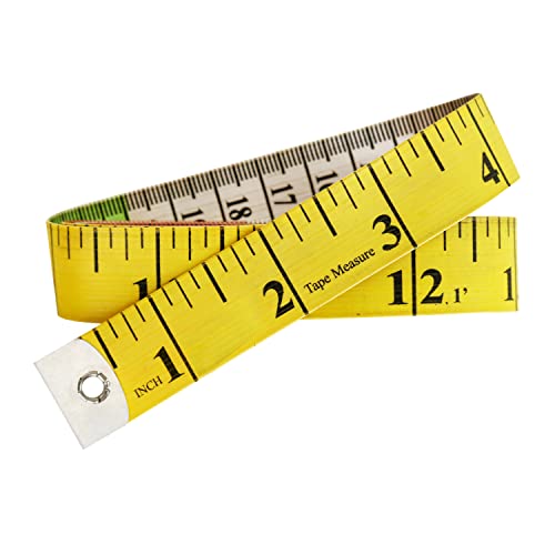 Pack Of 2 Tape Measure Body Measuring Tape 60Inch/150Cm, Soft Fabric Measuring Tape For Sewing Cloth & Weight Loss, Ribbon Tape Medical Body Measurement Craft #TOP5