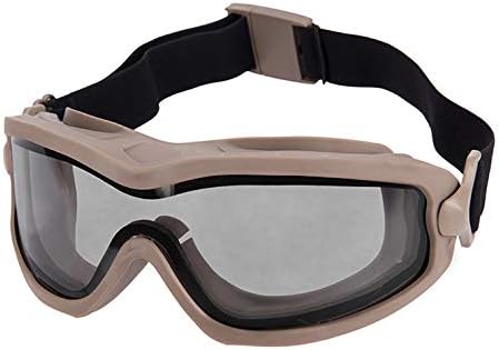 ANSI Rated Anti-Fog Tactical Goggles with Helmet Rail Adapters