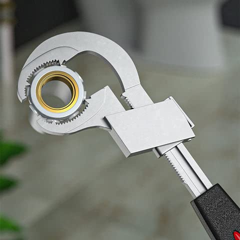 Yeqoo Universal Adjustable Double-Ended Wrench Multifunctional Bath Wrench Aluminium Alloy Open End Spanner Bathroom Repair Hand Tool - Image 4