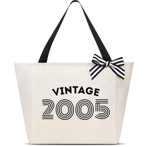 Image of Vavabox 40th Birthday Gifts Women, Unique 40 Years Old Tote Bag, Vintage 1986 Handbag Gifts for Women Mom Wife Friend