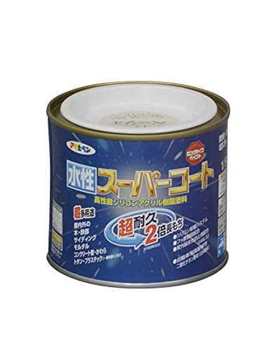 アサヒペン ペンキ 水性スーパーコート 水性多用途 ティントベージュ 1/5L