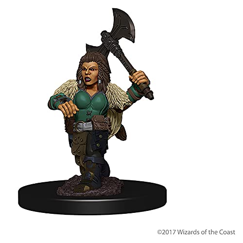 D&D Nolzur's Marvelous Miniatures Dwarf Female Barbarian 2 figuras miniatura 6
