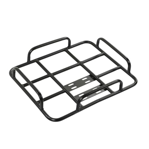 Food Delivery Box Rack Rear Grille Universal Motorcycle Rear Rack Extension 80kg Loading Seamless Steel Tube for Motorcycle Electric Bicycle(52/42-Type 1)