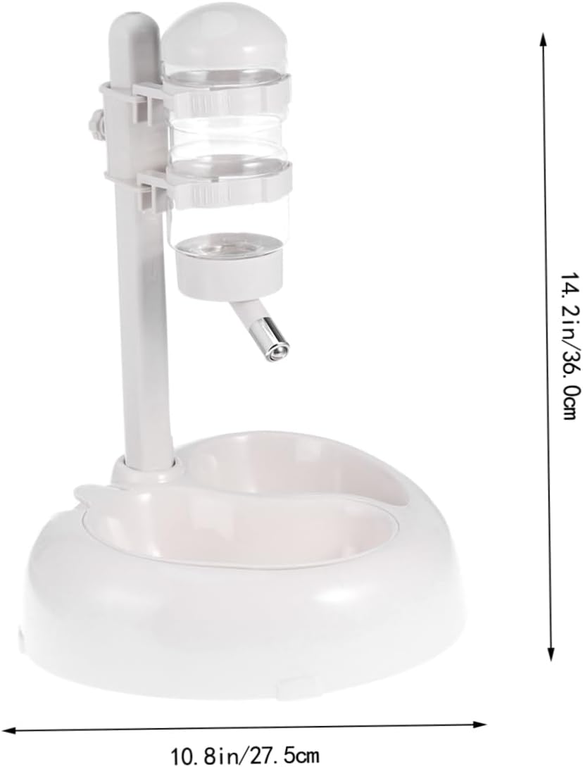 Automatic Pet Water Fountain Dispenser Cat Drinking Fountain Easy to Pet Supplies Non- and Cats White Color No Suckers Needed