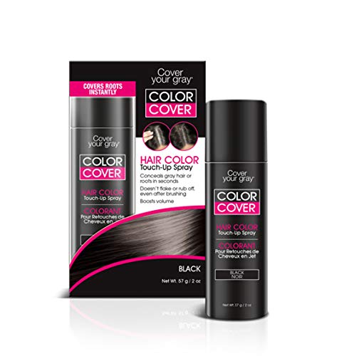 Cover Your Gray Color Cover Spray Black - Root Concealer and Hair Color Touch Up