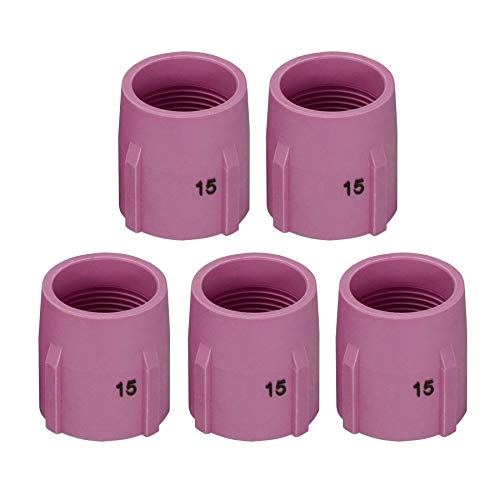 Image of RIVERWELD TIG Gas Lens Ceramic Cups Jumbo 53N89 15# 15 /16 inch 24.0mm 10pcs