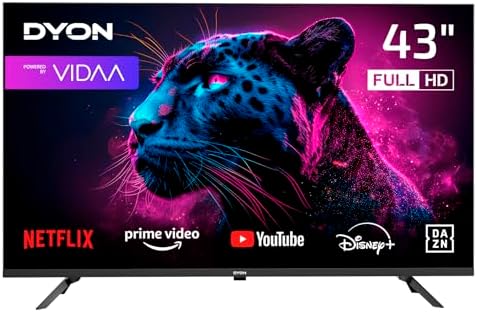 DYON Movie Smart 43 VX - 43 Zoll (108 cm) Full-HD Smart TV mit HD...