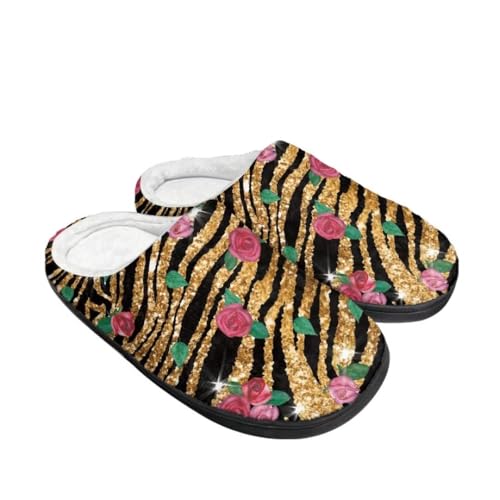 Jeiento Comfort Slippers for Women Memory Foam Scuff Slippers Indoor Outdoor Winter Closed Back Slipper with Anti-Skid Rubber Sole2