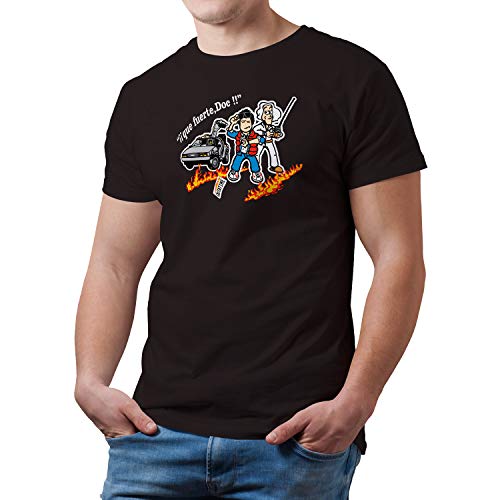 DibuNaif Camiseta Regreso al Futuro (Negro, M)