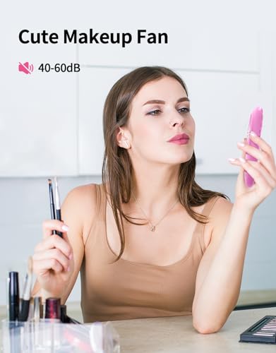 image for Aluan Handheld Mini Fan Powerful Small Personal Portable Speed Adjusta