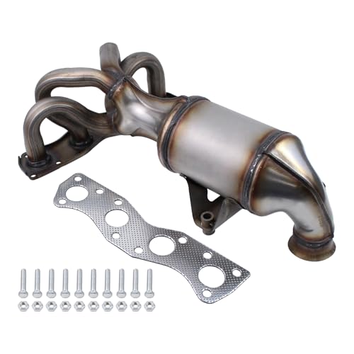 HouYeen Front Catalytic Converter with Mounting Parts for Cit-roen C3 C4 mk1 Mi-ni R55 R56 R57 Peu-geot 207 308 mk1 1.4 1.6 VTI 2006-2015