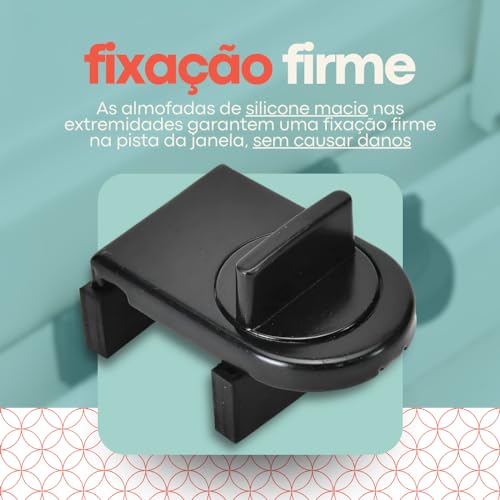 Trava de Segurança para Portas e Janelas de Correr, Proteção Eficiente Casa, Bebê e Animais de Estim
