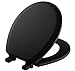 MAYFAIR 841EC 047 Toilet Seat will Never Loosen and Easily Remove, ROUND, Durable Enameled Wood, Black
