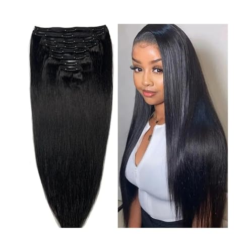 Extensiones de cabello de clip de 8 piezas para dar volumen al pelo fino