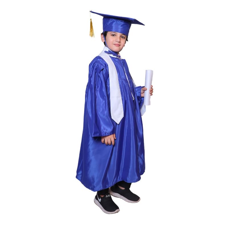 Image of Kaku Fancy Dresses Graduation Gown With Hat & Stole /Scarf | Degree Costume For Convocation Dress For Boys & Girls