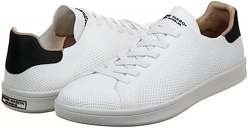 Mark Nason Men's Classic Cup-Bryson Sneaker, White/Black, 10 | Image 6