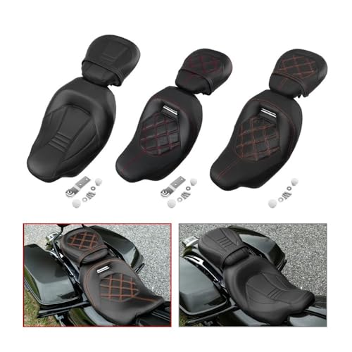 Asiento de motocicleta Touring Road King Street Glide Classic 2009-2022 2