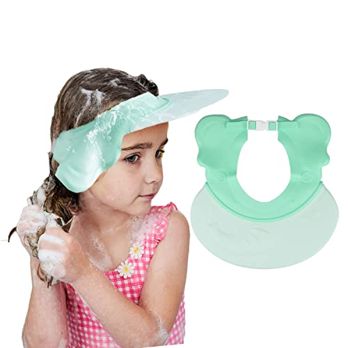 Baby Shower Cap,Adjustable Baby Shampoo Bath Visor Silicone Water Guard Hats for Kids, Avoid Water in Eyes Ears Nose