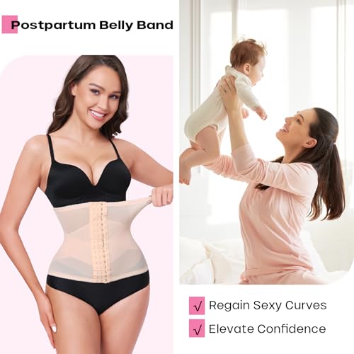 Redbean Waist Trainer For Women Tummy Control Body Shaper Breathable Cross Mesh Corset Waist Cincher Shapewear Girdle thumb #3