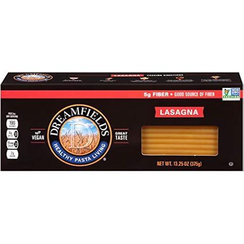 Dreamfields Pasta Dreamfields Healthy Pasta Living Lasagna, 13.25-Ounce Boxes (Pack of 12) Cover