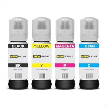 4x Refil Tinta New Print 504 Para Epson L4260 L4150 L4160 L6161 L6171 L6191 L6270 L14150 T504