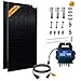 Produktbild Balkonkraftwerk Set APsystems Mikrowechselrichter EZ1-M 800W mit Anschlusskabel, Luxen Solarmodul 410W*2 und senkrechte Balkon PV Halterung*2, ideal für Mini PV Anlage