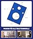 Karl Dahm® Anzeichenschablone für Toilettenanschlüsse - Präzise Markierungen für WC-Installationen, Universell einsetzbar, Ideal für WC-Systeme, Robust & Zeitersparnis, Perfekt für Heimwerker & Profis