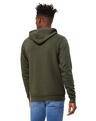 Bella Unisex Sponge Fleece Pullover Hooded Sweatshirt 2XL MILITARY GREEN2