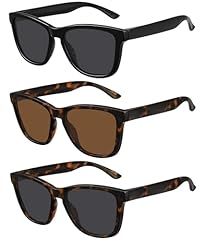 3 Pack Black + Tortoise Brown + Tortoise Grey
